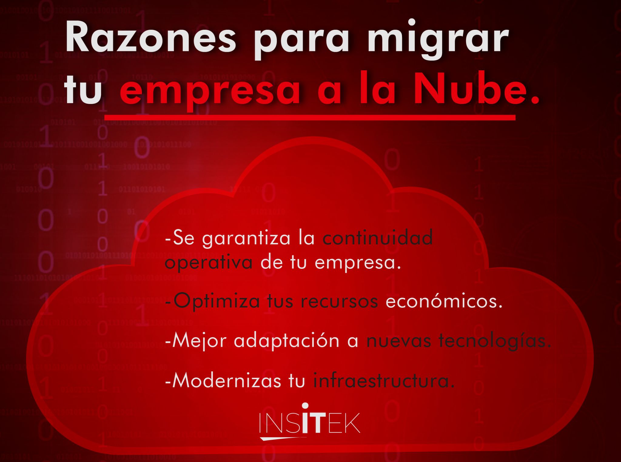 Razones para migrar a la NUBE