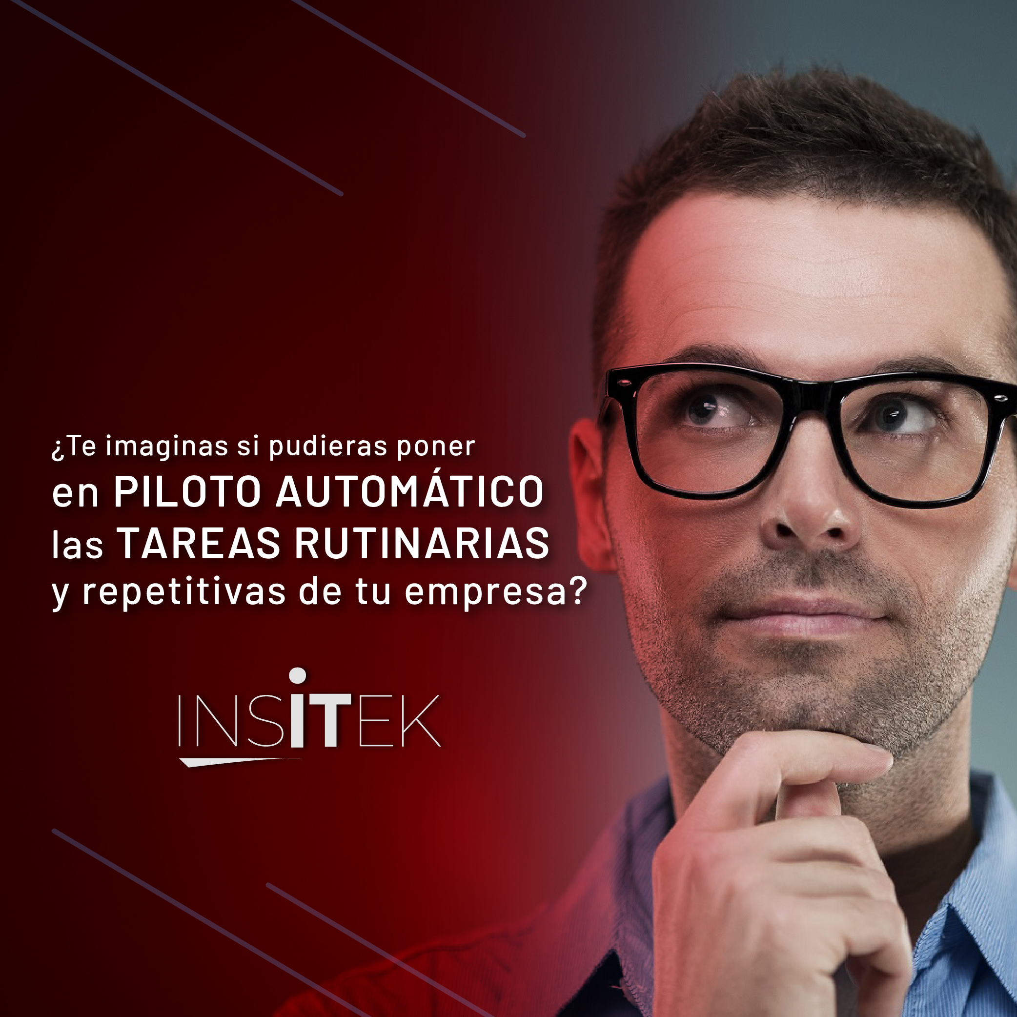 Realiza tareas repetitivas en piloto automático.